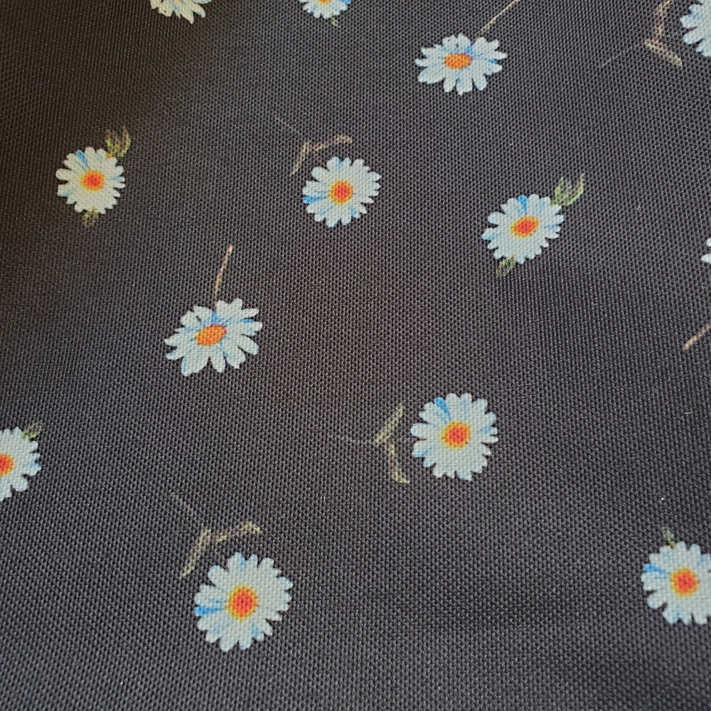 Alice + Olivia X FabFitFun Navy Blue Floral Daisy Print Weekender Duffel Bag NEW - Picture 3 of 10